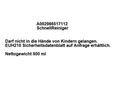 SchnellReiniger / 500 ml
