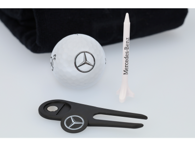 Golf-Geschenkset, klein / schwarz, 100% Polyester