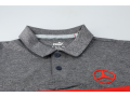 Golf-Poloshirt Herren / S, grau / rot