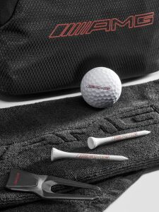 AMG Golf-Geschenkset / schwarz, 100% Polyamid