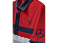 Golf-Poloshirt Herren / rot / weiß, S