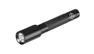 LED-Taschenlampe, klein / schwarz, Aluminium