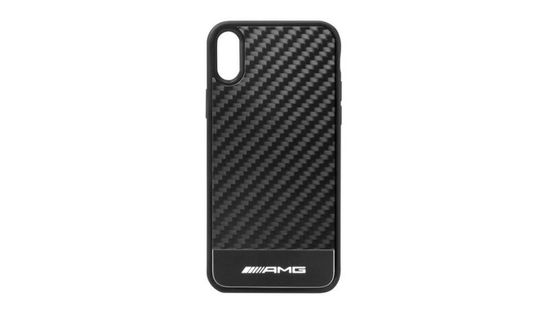 AMG Hülle für iPhone® XR / schwarz / carbon, Polycarbonat /  Polyurethan /  Carbon