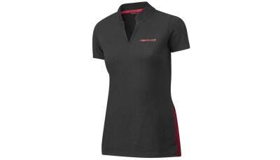 AMG Poloshirt Damen / schwarz / rot, XL