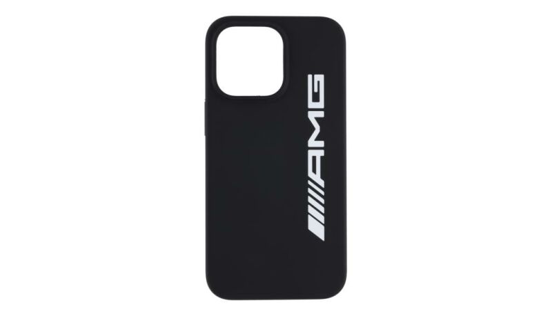 AMG Hülle für iPhone® 13 Pro / schwarz, Polycarbonat /  Silikon /  Mikrofaser