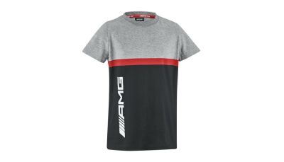 AMG T-Shirt Kinder / schwarz / grau / rot, 116 / 122