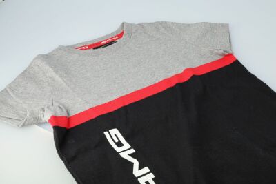 AMG T-Shirt Kinder / schwarz / grau / rot, 152 / 158