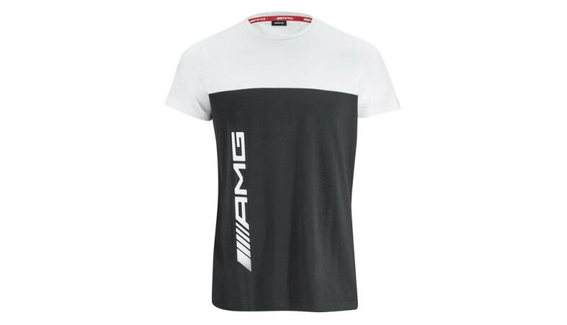 AMG T-Shirt Herren / schwarz / weiß, XS