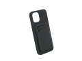 AMG Hülle für iPhone® 12 Pro/iPhone® 12, mit Kreditkartenfach / schwarz, Polycarbonat /  Magnet /  Rindleder
