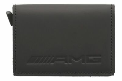 AMG Slimwallet / schwarz, Rindleder