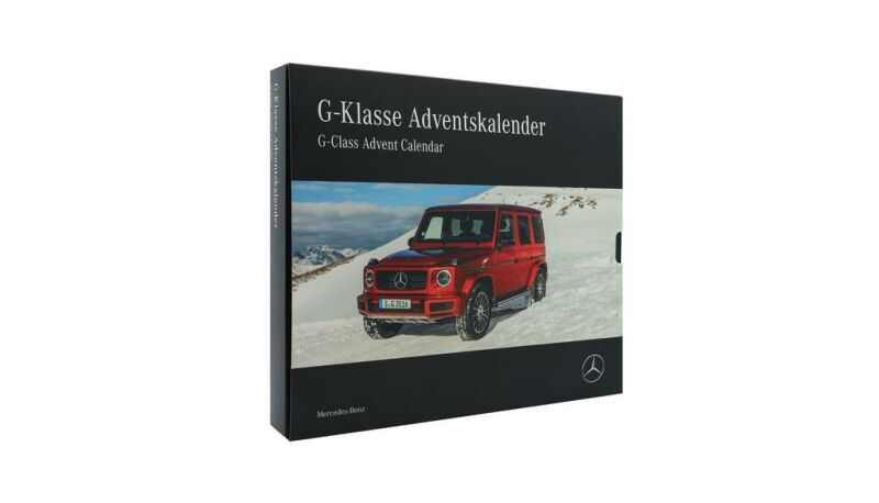 G-Klasse Adventskalender / designo hyazinthrot metallic, Franzis Verlag, 1:43