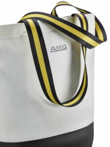 AMG Einkaufstasche / offwhite / schwarz, 100% Baumwolle