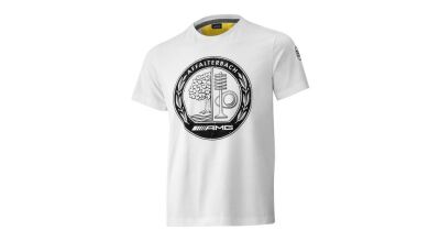 AMG T-Shirt Herren / weiß / gelb, XXL