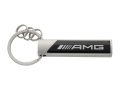 AMG Schlüsselanhänger, Logo / silberfarben / schwarz / weiß, Edelstahl