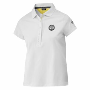 AMG Poloshirt Damen / weiß / gelb, S