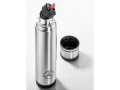 Isolierflasche, Mobility, 1,0 l / silberfarben / schwarz, Edelstahl /  Kunststoff, emsa