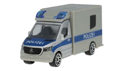 Sprinter, Polizei / silberfarben, Majorette, 7,62 cm (3...