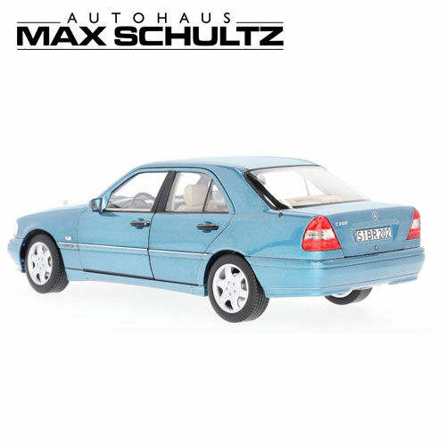 Modellauto C 200 Limousine W 202 (1997-2001),aquamarinblau, 1:18