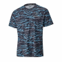 T-Shirt Herren / schwarz / blau / silberfarben, S