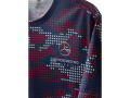 T-Shirt Herren / silberfarben / blau / rot, XL