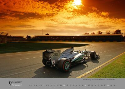Wandkalender Formel 1 2014