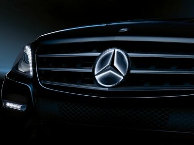 Mercedes Stern beleuchtet, Steuergerät, permanent...