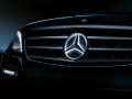 Mercedes Stern beleuchtet, Steuergerät, permanent Beleuchtung / schwarz