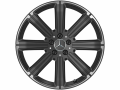 8-Speichen-Rad, 50,8 cm (20 Zoll), Felgenhorn glanzgedreht / 8,5 J x 20 ET 62,5, schwarz
