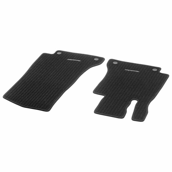 Ripsmatten CLASSIC, Fahrer-/Beifahrermatte, 2-teilig / LL, schwarz, Einfassung schwarz
