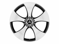 5-Speichen-Rad, 50,8 cm (20 Zoll), glanzgedreht / 8,5 J x 20 ET 40, schwarz