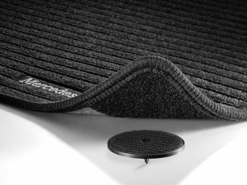 Ripsmatten, Fahrer- & Beifahrermatte, ohne Bodenluftkanal (H00), 2-teilig / RL, schwarz