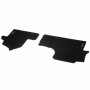 Ripsmatten, Fahrer- & Beifahrermatte, ohne Bodenluftkanal (H00), 2-teilig / RL, schwarz