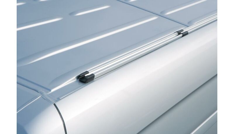 Befestigungsschienen für Dachträger, A2 Standard / silberfarben / schwarz, Aluminium /  Kunststoff